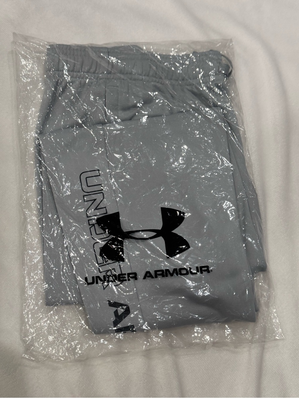 Under Armor Kid's Light Gray Jogger Sweatpants